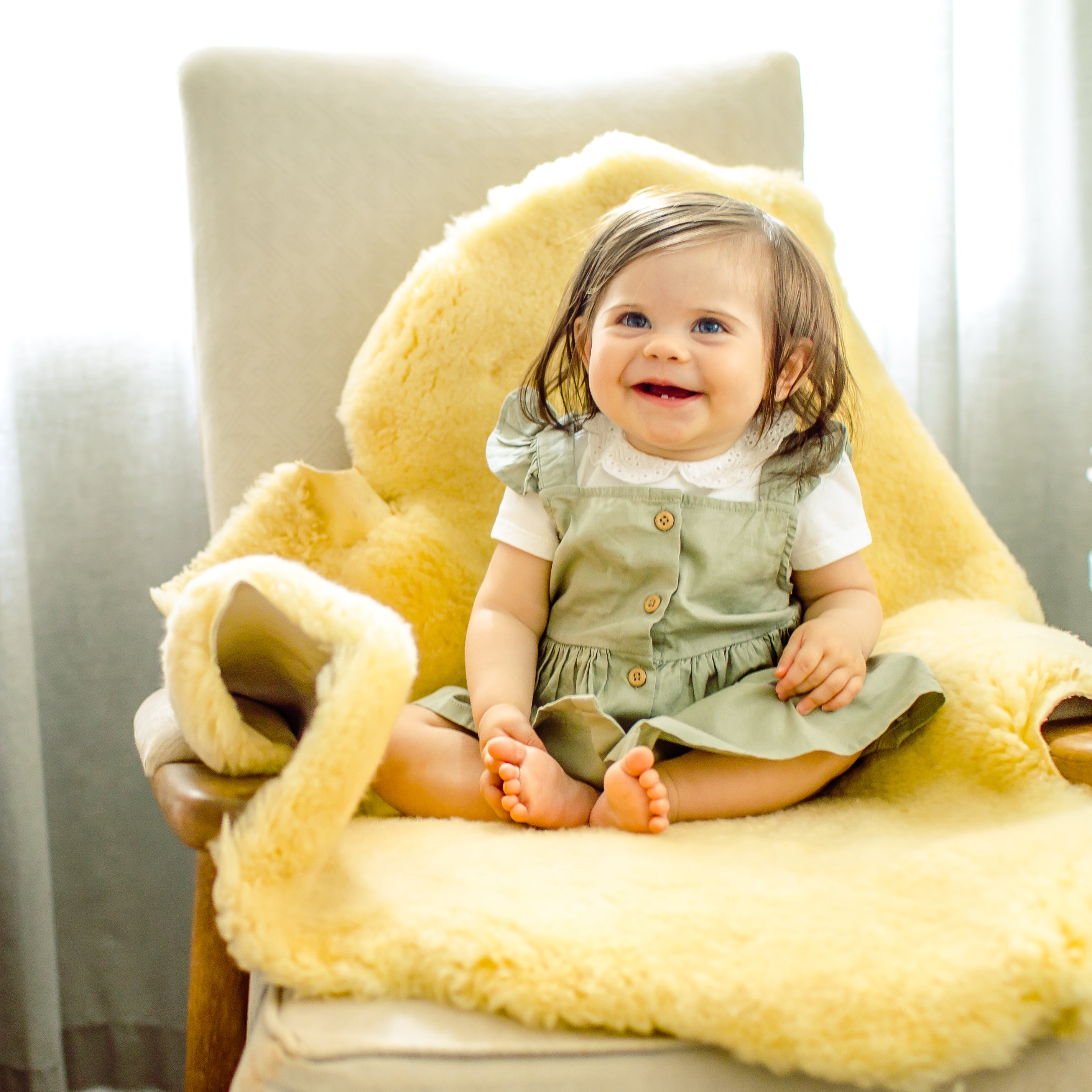 Baby store sheepskin slippers