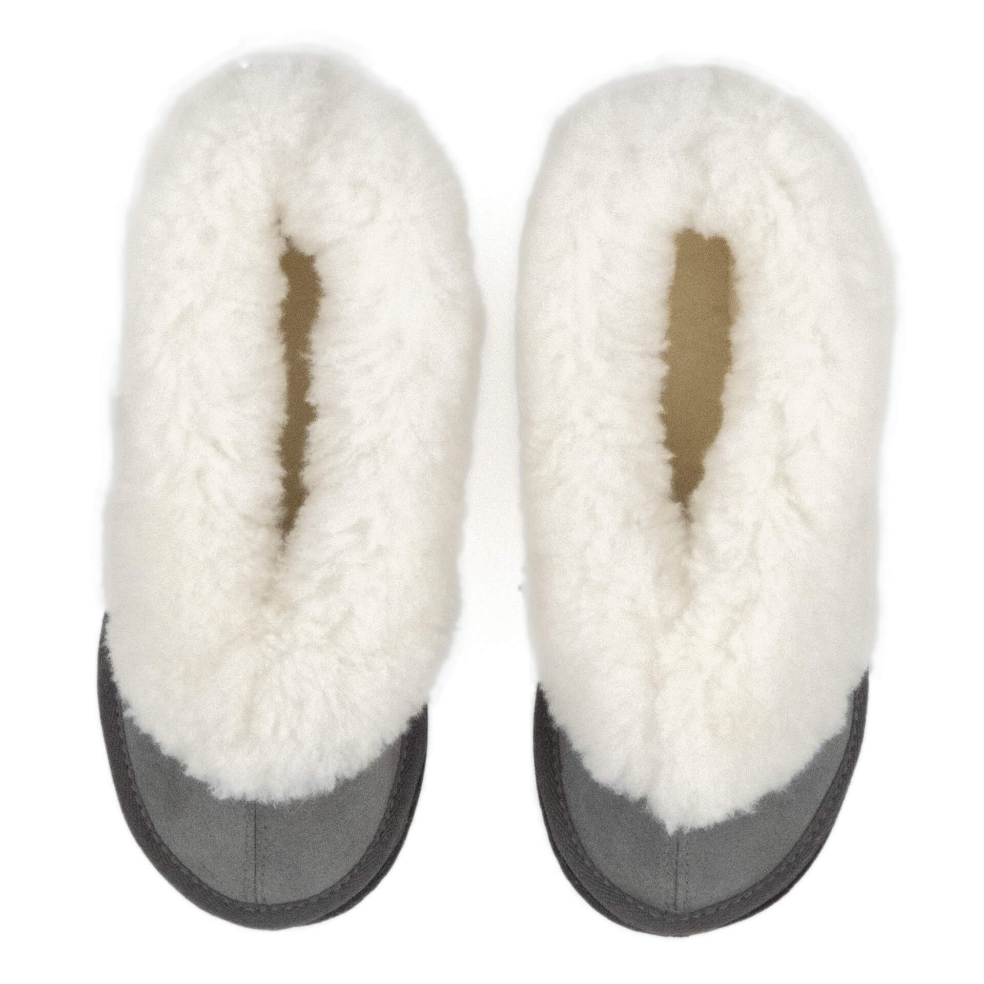 Charcoal / Dark Grey Suede Sheepskin Slippers – Sheepskin Slippers SA