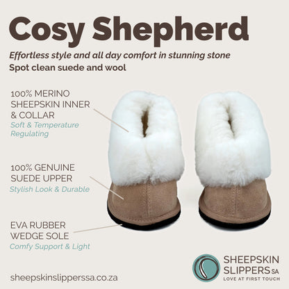 Cosy Shepherd | Stone | Suede