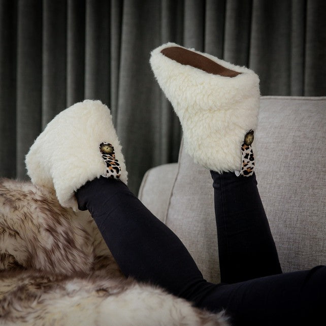 Igloo Slippers | Cream | Wool Lining