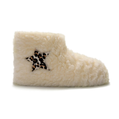 NEW | Low Igloo Star Slippers | Cream | Wool Lining