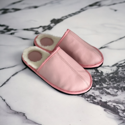 Mule | Rosy Pink | Leather | Binding Collar