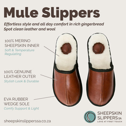 NEW | Mule | Gingerbread | Leather | Binding Collar