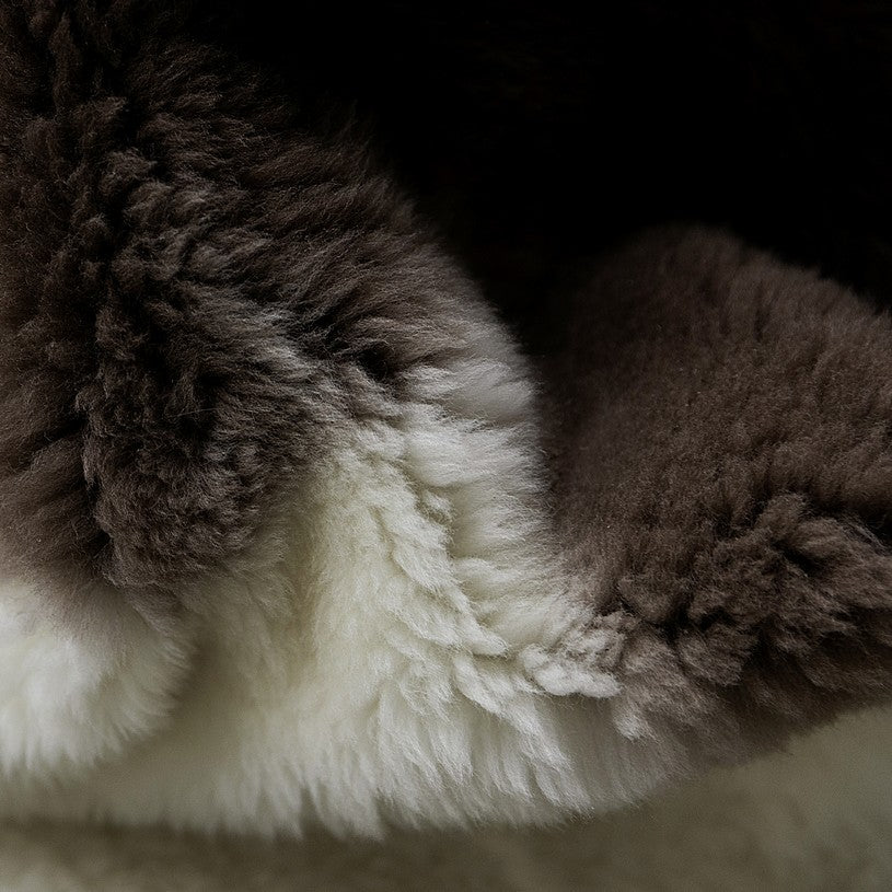 Cross-Breed Sheepskin | Natural And Brown