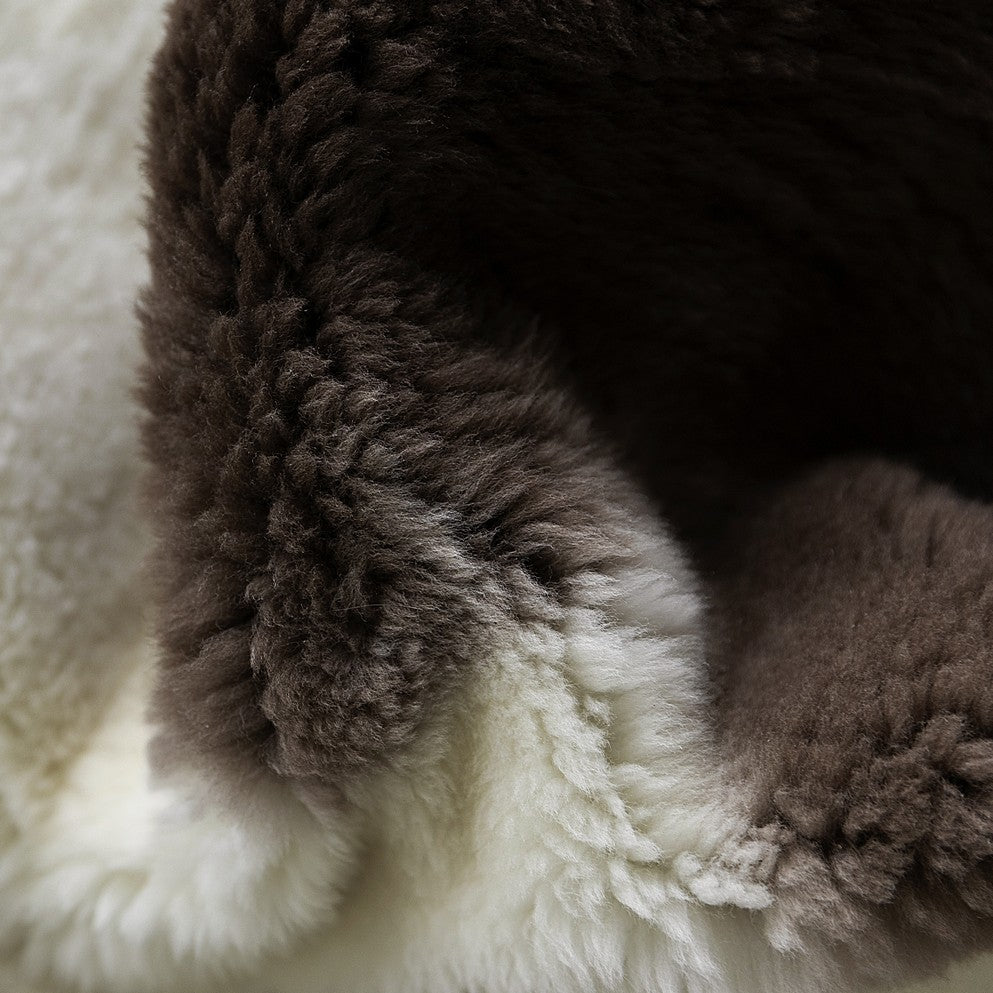 Cross-Breed Sheepskin | Natural And Brown