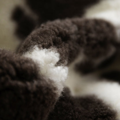 Cross-Breed Sheepskin | Natural With Brown Dots