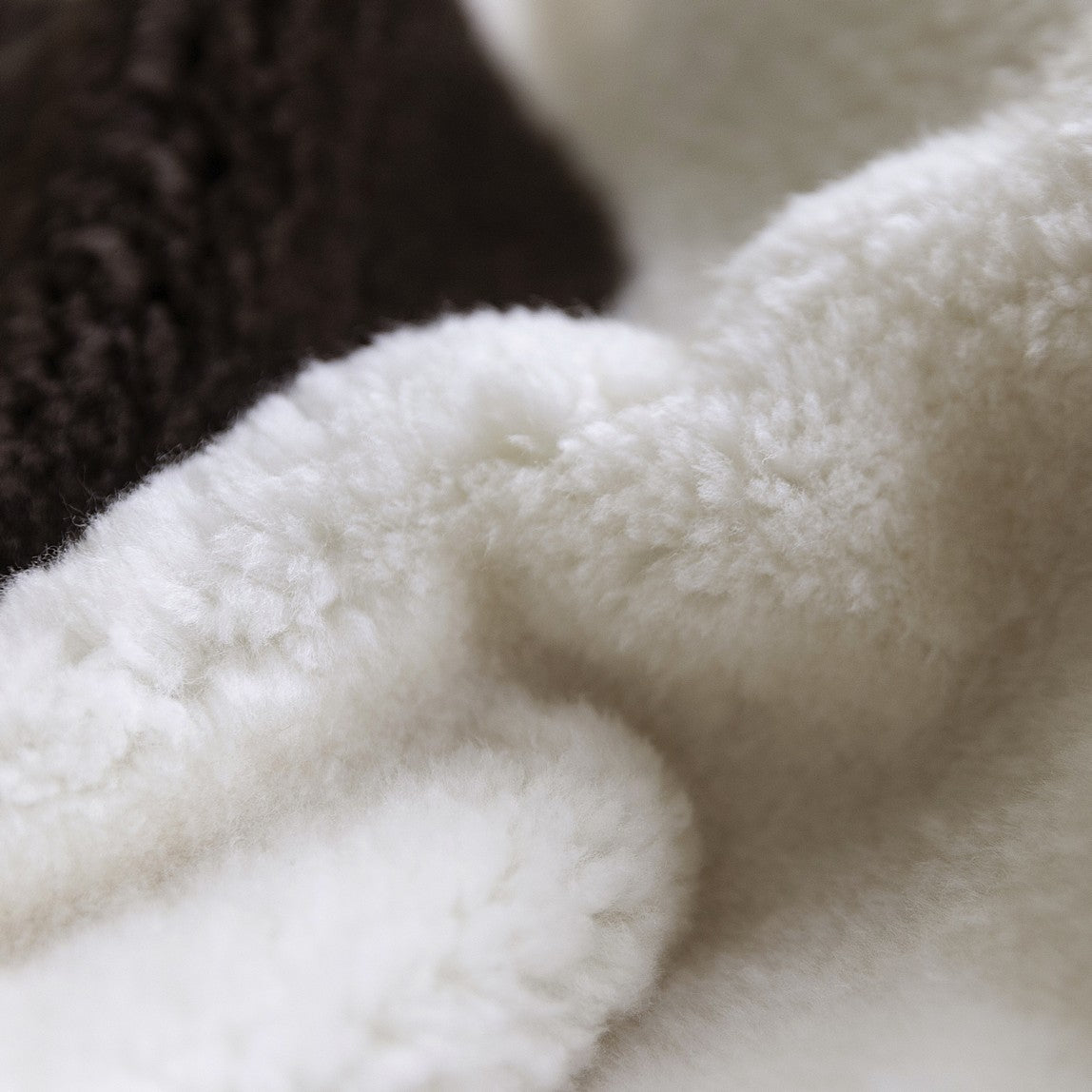 Cross-Breed Sheepskin | Natural With Brown Spot