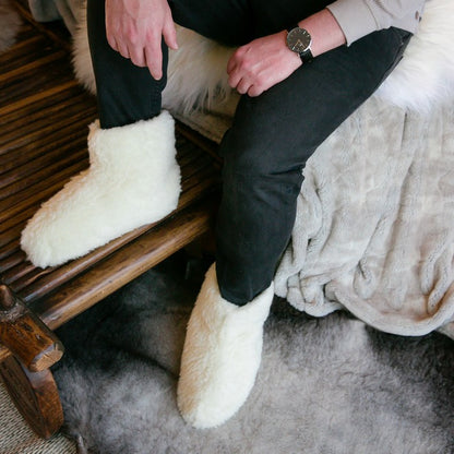 Igloo Slippers | Cream | Wool Lining